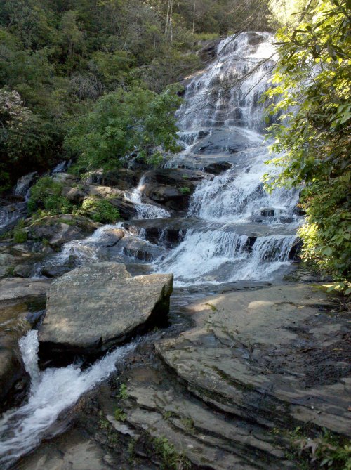 Glen Falls, Cashiers, NC area. Image by Sue Shekut