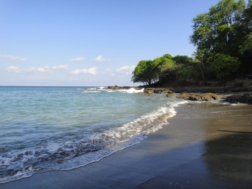Costa Rican Shoreline. Montezuma, CR. Photo by Sue Shekut.
