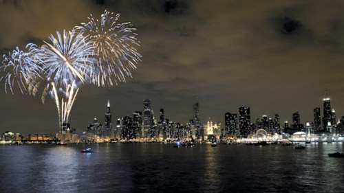 New Year's Eve at Navy Pier Chicago. Photo from Time Out Chicago.