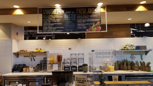 Fresh pressed juice..and smoothies, too!