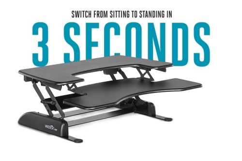 Varidesk raises quickly!