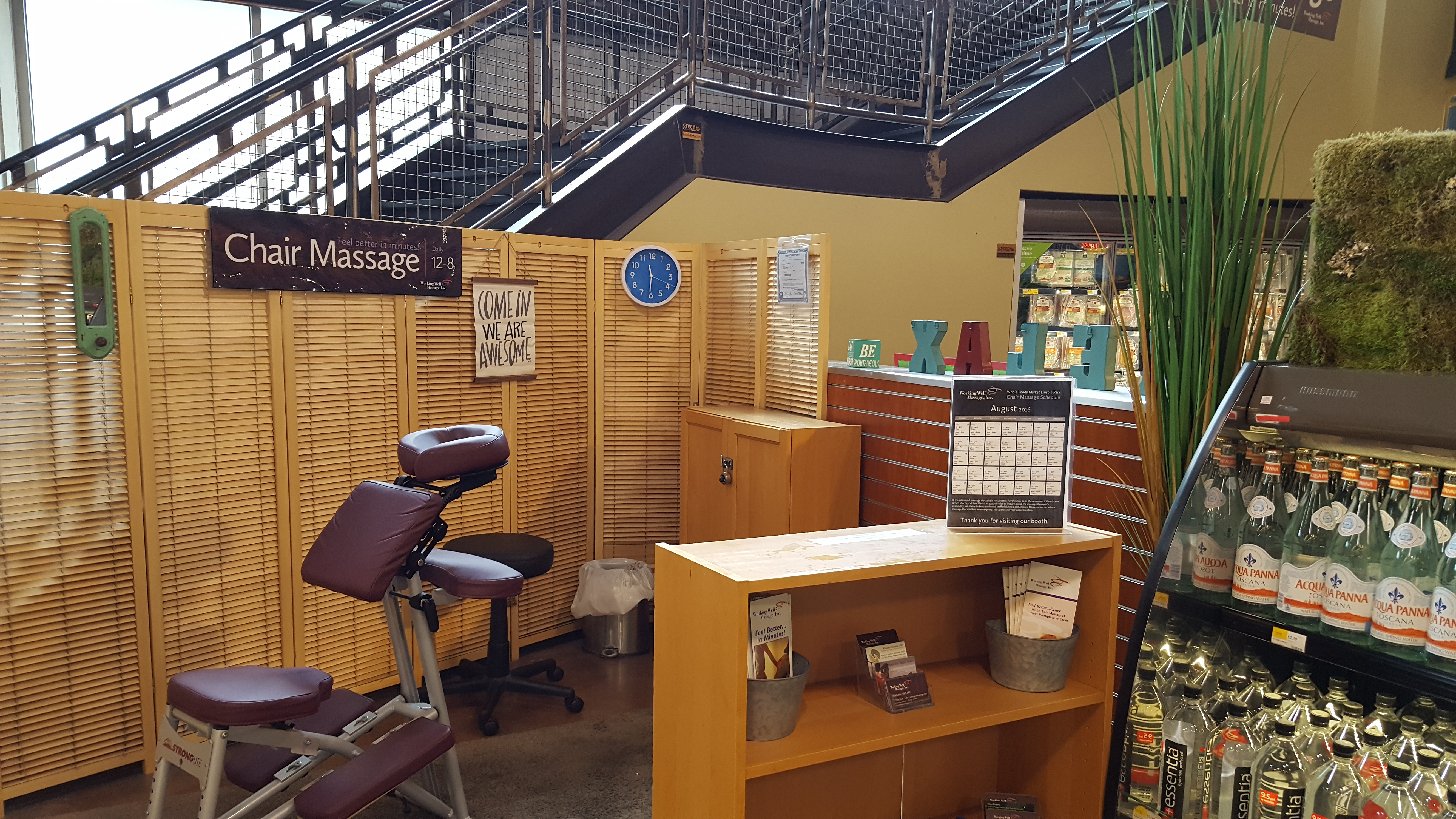 7 days a week, we reduce anxiety and muscle pain at Whole Foods Lincoln Park and Whole Foods Gold Coast